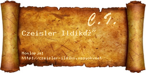 Czeisler Ildikó névjegykártya
